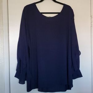 Eloquii Navy Blue Blouse